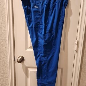 Women's Cherokee royal blue scrub pants. Size Large